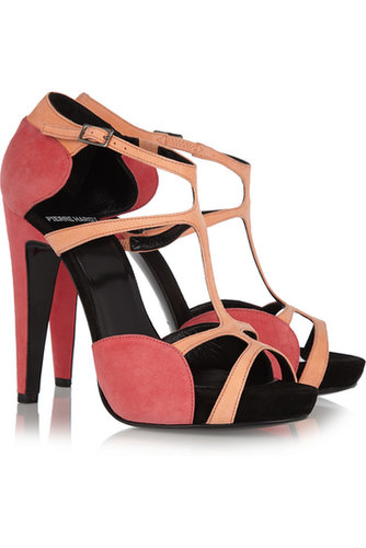 Make the ultimate smart buy. These bright Pierre Hardy T-strap heels ($259, originally $1,295) will look good now, and chic with black tights in colder months.
Make the ultimate smart buy. These bright Pierre Hardy T-strap heels ($259, originally $1,295) will look good now, and chic with black tights in colder months.