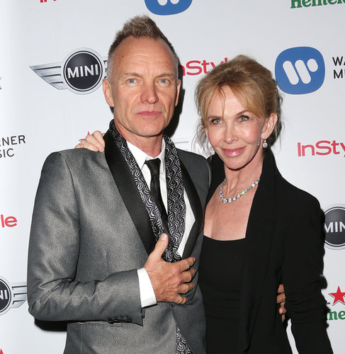 A longtime proponent of tantric sex, Sting bared all in a February 2011 interview with Harper's Bazaar, saying of wife Trudie Styler, "When we see each other, it's romance. I don't think pedestrian sex is very interesting. There's a playfulness we have; I like the theater of sex. I like to look good. I like her to dress up. I like to dress her up."
A longtime proponent of tantric sex, Sting bared all in a February 2011 interview with Harper's Bazaar, saying of wife Trudie Styler, "When we see each other, it's romance. I don't think pedestrian sex is very interesting. There's a playfulness we have; I like the theater of sex. I like to look good. I like her to dress up. I like to dress her up."