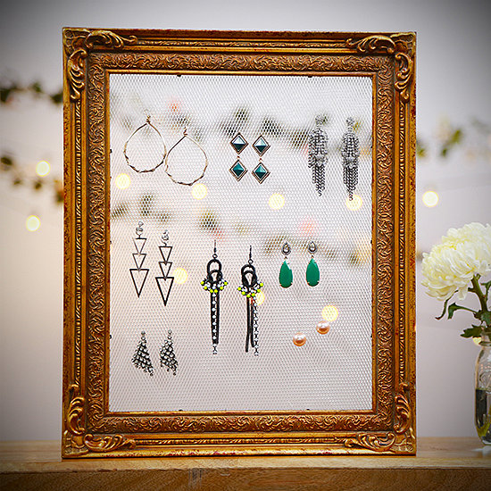 DIY: Frame Earring Holder DIY: Frame Earring Holder
