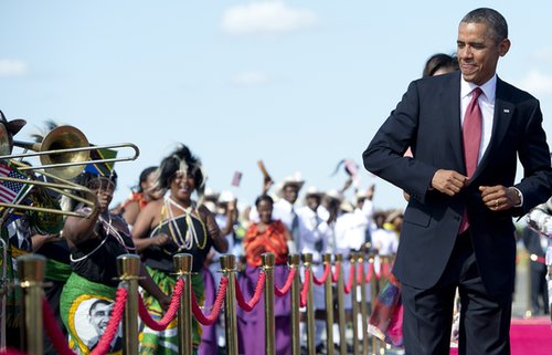 President Obama danced to music in Tanzania in July.
President Obama danced to music in Tanzania in July.