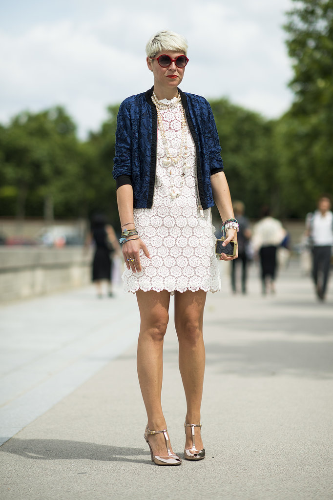Elisa Nalin made a lacy LWD show-worthy with a deep blue jacket, metallic heels, and loads of pearls.
Source: Le 21ème | Adam Katz Sinding
Elisa Nalin made a lacy LWD show-worthy with a deep blue jacket, metallic heels, and loads of pearls.
Source: Le 21ème | Adam Katz Sinding