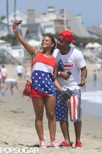 Christina Milian posed with a friend in July 2013 for a beach selfie.
Christina Milian posed with a friend in July 2013 for a beach selfie.