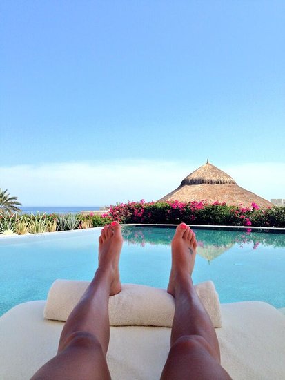 Lea Michele shared a photo of her lounging by a pool in Cabo.
Source: Twitter user msleamichele
Lea Michele shared a photo of her lounging by a pool in Cabo.
Source: Twitter user msleamichele