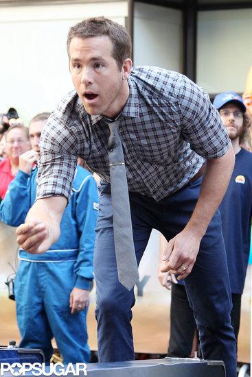 Ryan Reynolds Creams the Competition During a Skee Ball Match in NYC Ryan Reynolds Creams the Competition During a Skee Ball Match in NYC