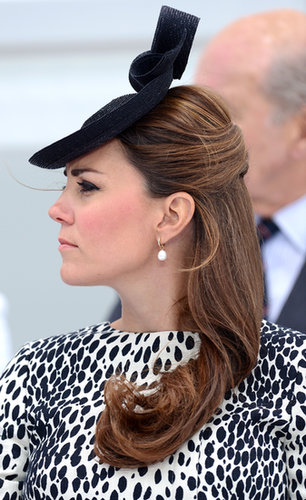She donned a similar hairstyle for her final solo public appearance before maternity leave: the Princess Cruises ship naming ceremony.
She donned a similar hairstyle for her final solo public appearance before maternity leave: the Princess Cruises ship naming ceremony.