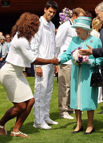 Serena Williams met Queen Elizabeth II in June 2010 at Wimbledon in London.
Serena Williams met Queen Elizabeth II in June 2010 at Wimbledon in London.