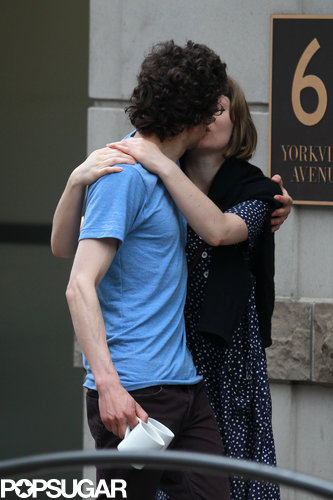 Jesse Eisenberg and Mia Wasikowska shared PDA in Toronto.
Jesse Eisenberg and Mia Wasikowska shared PDA in Toronto.