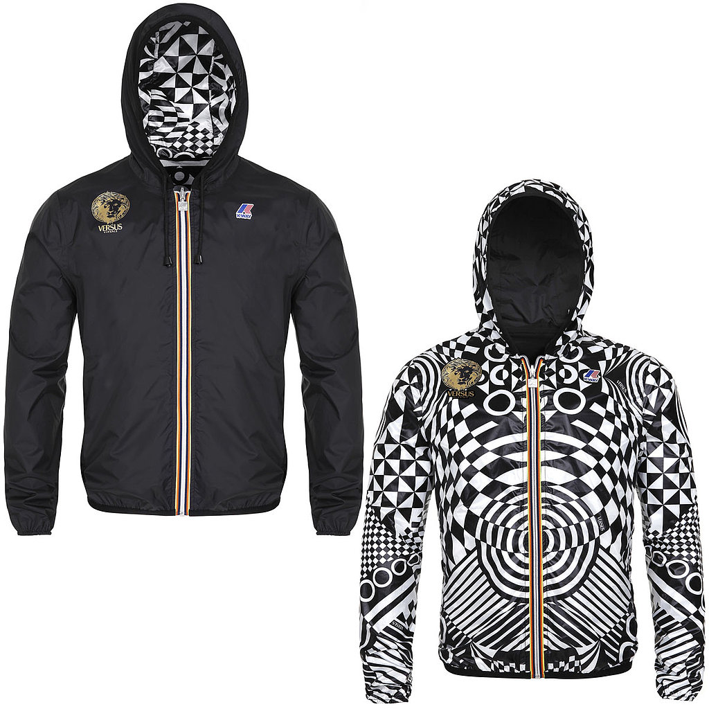 July 10 brought the first glimpse of the highly anticipated K-Way x Versus collaboration. Among the offerings, a reversible windbreaker ($495), with two options: a streamlined solid and a bold black and white print.
July 10 brought the first glimpse of the highly anticipated K-Way x Versus collaboration. Among the offerings, a reversible windbreaker ($495), with two options: a streamlined solid and a bold black and white print.