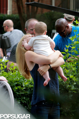 Claire Danes Brings Her Little Man to the Set of Homeland Claire Danes Brings Her Little Man to the Set of Homeland