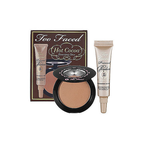 Too Faced Hot Cocoa Collection ($10) comes with a face primer along with a bronzer to create the ultimate beauty look in one step.
Too Faced Hot Cocoa Collection ($10) comes with a face primer along with a bronzer to create the ultimate beauty look in one step.