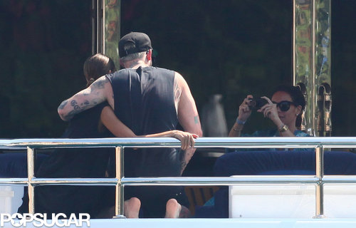 Nicole Richie and Joel Madden posed for photos together on a yacht.
Nicole Richie and Joel Madden posed for photos together on a yacht.