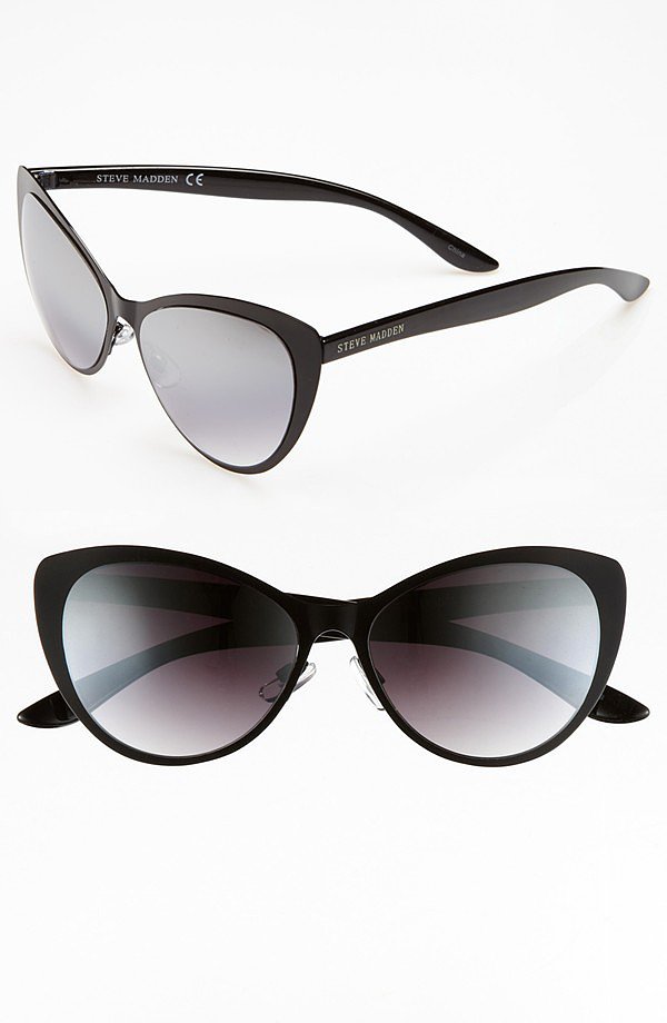 Subdued cat eyes from Steve Madden ($38) make a smart addition to any girl's collection.
Subdued cat eyes from Steve Madden ($38) make a smart addition to any girl's collection.