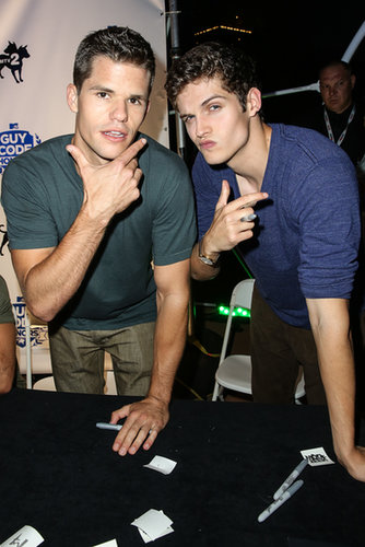 Teen Wolf cast members Charlie Carver and Daniel Sharman posed together at the MTV2 Party in the Park in San Diego.
Teen Wolf cast members Charlie Carver and Daniel Sharman posed together at the MTV2 Party in the Park in San Diego.