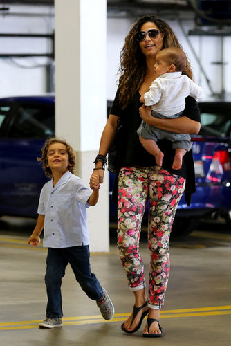 Camila Alves walked with her sons.
Camila Alves walked with her sons.