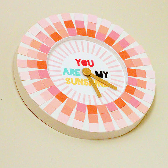 Paint Chip Clock Paint Chip Clock