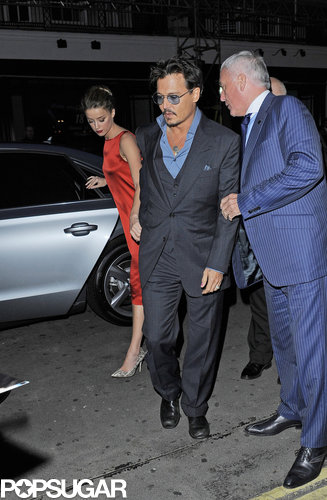 Johnny Depp and Amber Heard Show Love in London Following His UK Premiere Johnny Depp and Amber Heard Show Love in London Following His UK Premiere