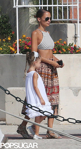 Nicole Richie and her daughter, Harlow, went shopping in the South of France.
Nicole Richie and her daughter, Harlow, went shopping in the South of France.