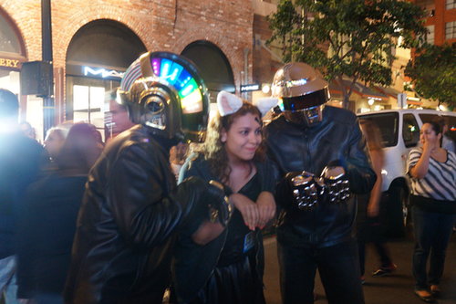 Daft Punk mingles with random access guests.
Daft Punk mingles with random access guests.