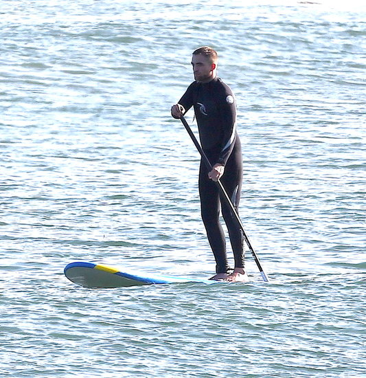 Robert Pattinson won this year's bracket thanks to this photo showing off his bod as he did some paddle boarding in April 2013.
Robert Pattinson won this year's bracket thanks to this photo showing off his bod as he did some paddle boarding in April 2013.