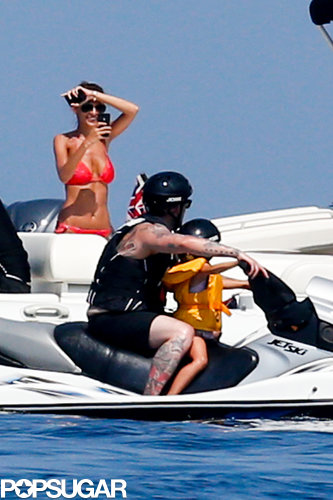 Nicole Richie snapped photos of her husband, Joel Madden, and their son, Sparrow, riding a Jet Ski.
Nicole Richie snapped photos of her husband, Joel Madden, and their son, Sparrow, riding a Jet Ski.