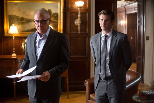 Harrison Ford and Liam Hemsworth in Paranoia.
Harrison Ford and Liam Hemsworth in Paranoia.