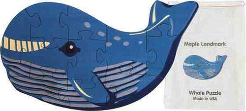 An 11-piece wooden whale puzzle ($13, originally $14) by Maple Landmark comes in a drawstring pouch for easy storage.
An 11-piece wooden whale puzzle ($13, originally $14) by Maple Landmark comes in a drawstring pouch for easy storage.