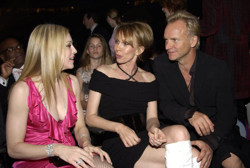 Sting and his wife, Trudie Styler, are godparents to Madonna's older son, Rocco Ritchie.
Sting and his wife, Trudie Styler, are godparents to Madonna's older son, Rocco Ritchie.