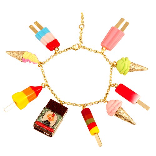 How perfect is this charm bracelet ($87), which actually includes an ice cream sandwich?
How perfect is this charm bracelet ($87), which actually includes an ice cream sandwich?