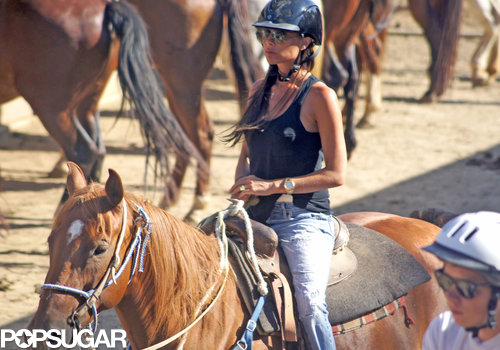 Victoria Beckham Is on a Horse! Victoria Beckham Is on a Horse!