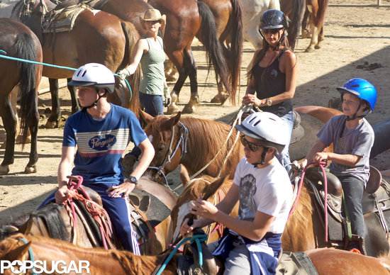 Victoria Beckham hopped on a horse for a horseback riding excursion with her sons in LA.
Victoria Beckham hopped on a horse for a horseback riding excursion with her sons in LA.