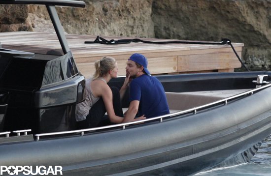 Leonardo DiCaprio and Toni Garrn got close in Spain.
Leonardo DiCaprio and Toni Garrn got close in Spain.