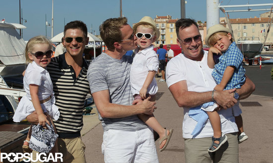 Neil Patrick Harris, David Burtka, and David Furnish posed together while on vacation in the South of France.
Neil Patrick Harris, David Burtka, and David Furnish posed together while on vacation in the South of France.