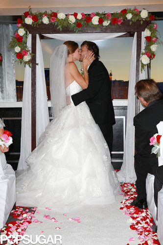 Kevin Federline gave his new wife, Victoria Prince, a kiss.
Kevin Federline gave his new wife, Victoria Prince, a kiss.