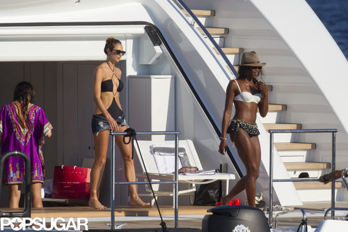 Naomi Campbell and Stacy Keibler hung out on a yacht together in Ibiza in August.
Naomi Campbell and Stacy Keibler hung out on a yacht together in Ibiza in August.