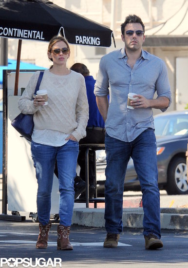 Ben Affleck and Jennifer Garner left an LA restaurant.
Ben Affleck and Jennifer Garner left an LA restaurant.
