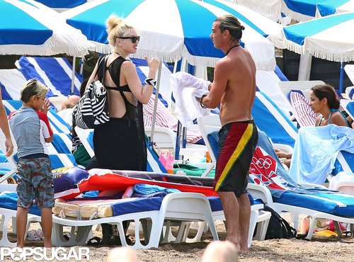 Gwen Stefani Stays Glam as Gavin Rossdale Goes Shirtless Gwen Stefani Stays Glam as Gavin Rossdale Goes Shirtless