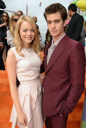 Emma Stone and Andrew Garfield posed together at the Nickelodeon Kids' Choice Awards in LA in March 2012.
Emma Stone and Andrew Garfield posed together at the Nickelodeon Kids' Choice Awards in LA in March 2012.
