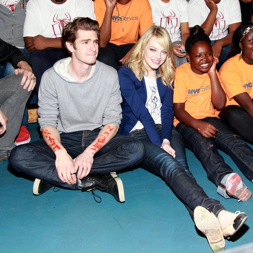 Emma Stone and Andrew Garfield put their charitable sides on display at the Be Amazing volunteer initiative in Brooklyn in June 2012.
Emma Stone and Andrew Garfield put their charitable sides on display at the Be Amazing volunteer initiative in Brooklyn in June 2012.
