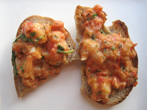 Creamy Shrimp Crostini Creamy Shrimp Crostini