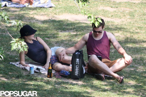 Jennifer Lawrence and Nicholas Hoult found a shady spot to hang out.
Jennifer Lawrence and Nicholas Hoult found a shady spot to hang out.