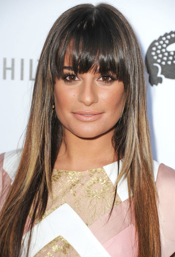 Earlier this year, Lea sported lightened locks with bangs. We loved the sleek style.
Earlier this year, Lea sported lightened locks with bangs. We loved the sleek style.