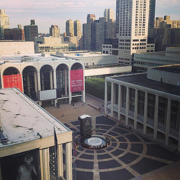 The view from above Lincoln Center . . . and so it begins.
The view from above Lincoln Center . . . and so it begins.