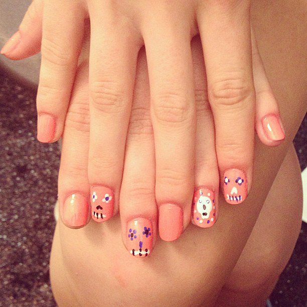 We love these Day of the Dead-inspired nails by Essie from Rebecca Minkoff's show.
We love these Day of the Dead-inspired nails by Essie from Rebecca Minkoff's show.