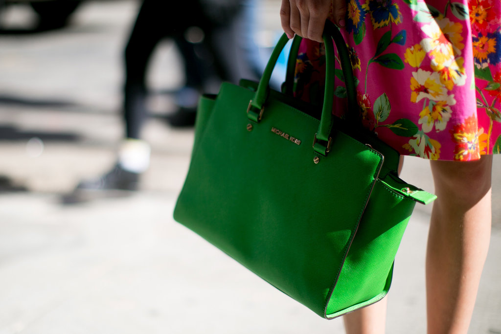 We're green with envy over this Michael Kors tote.
We're green with envy over this Michael Kors tote.