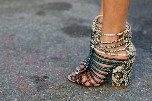 Strap-happy heels.
Strap-happy heels.