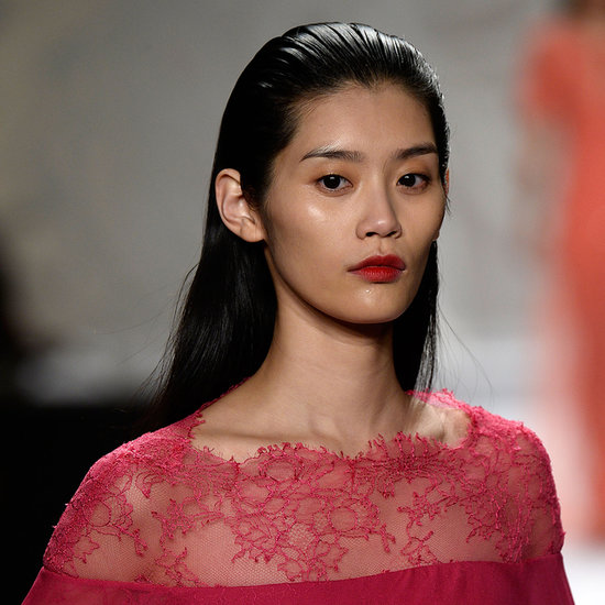 Monique Lhuillier Spring 2014 Hair and Makeup | Runway Pics Monique Lhuillier Spring 2014 Hair and Makeup | Runway Pics
