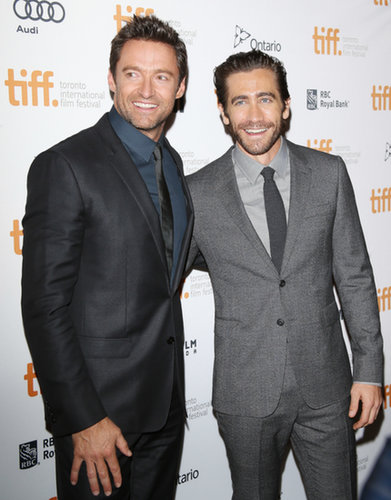 Hugh Jackman and Jake Gyllenhaal were two handsome peas in a pod at the Prisoners premiere.
Hugh Jackman and Jake Gyllenhaal were two handsome peas in a pod at the Prisoners premiere.