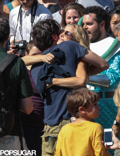 Kate Hudson and Zach Braff hugged during the celebration.
Kate Hudson and Zach Braff hugged during the celebration.