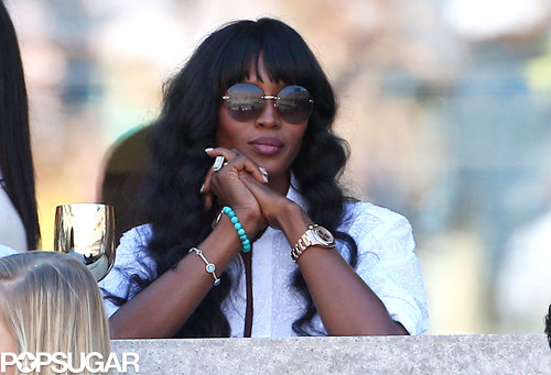 Naomi Campbell checked out the games from her box seats.
Naomi Campbell checked out the games from her box seats.