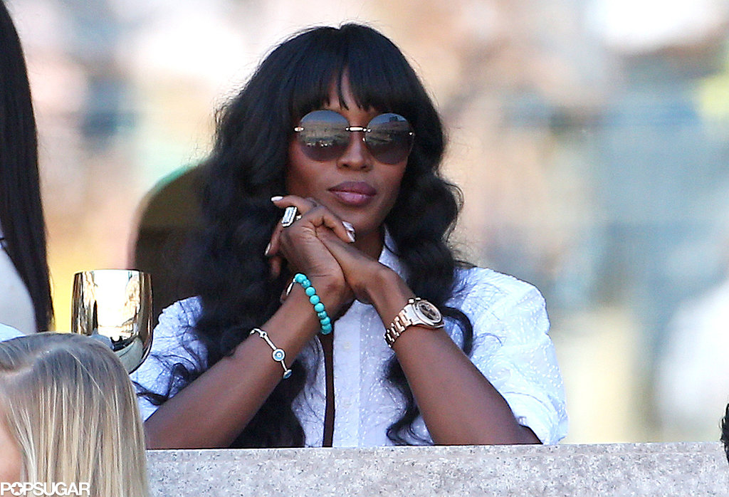 Naomi Campbell checked out the games from her box seats.
Naomi Campbell checked out the games from her box seats.